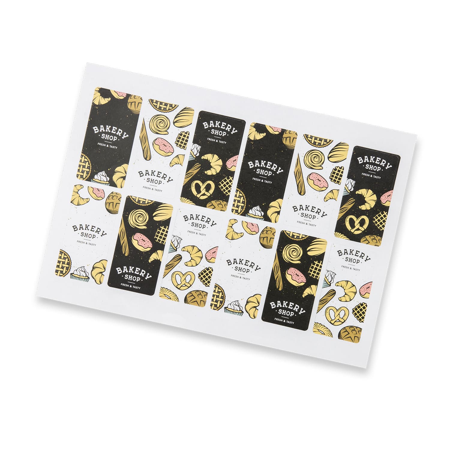 Sticker Sheet 40 x 80mm Rectangle - Matte-Active Image