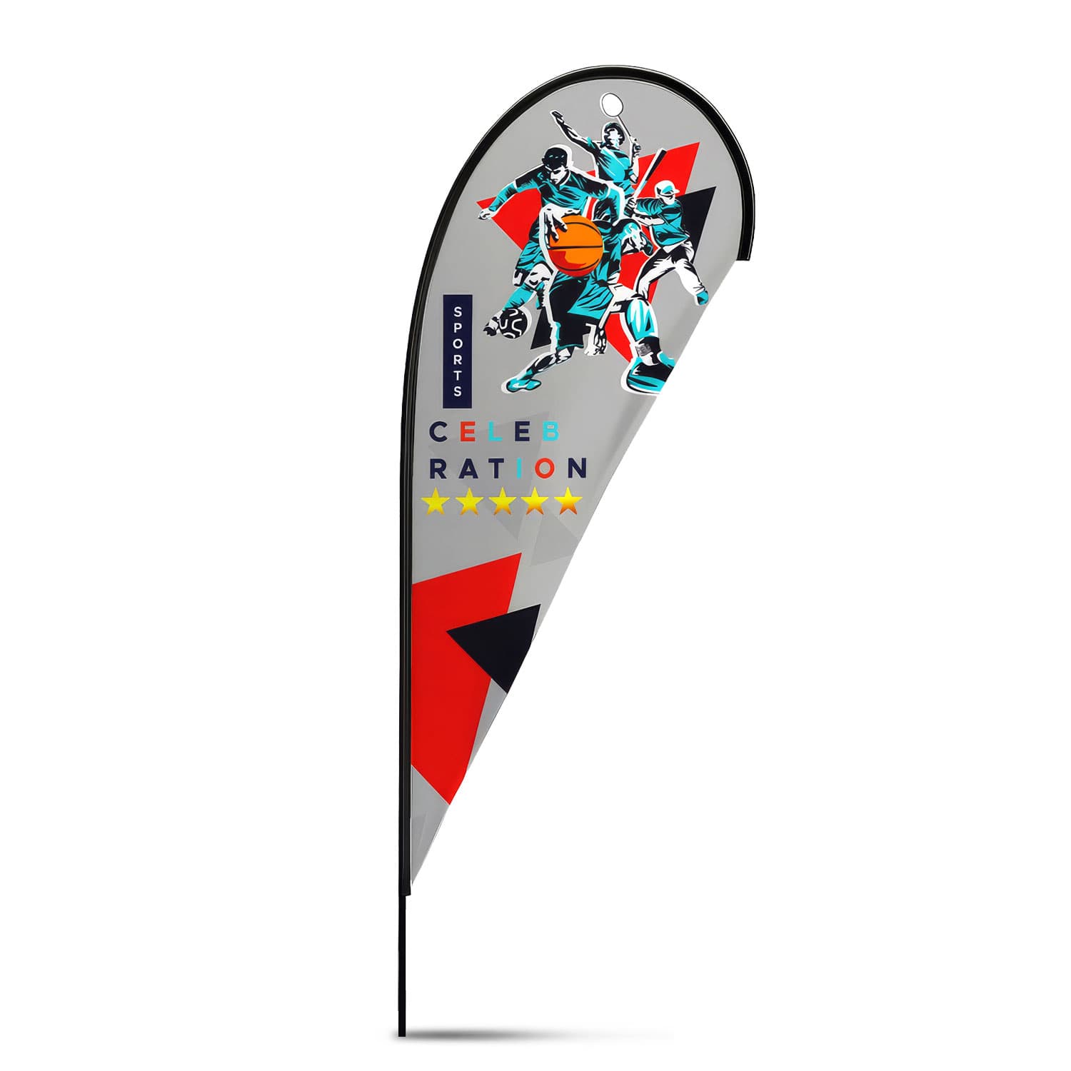 Large Tear Drop Flag Kit-Active Image