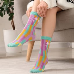Pixel Knitted Bamboo Socks - image 5