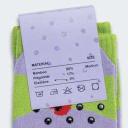Pixel Knitted Bamboo Grip Socks - image 3