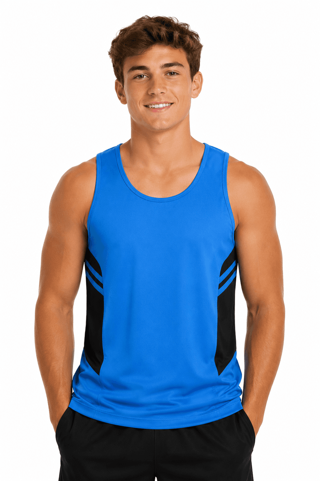 TASMAN MENS SINGLETS - 1111-Active Image